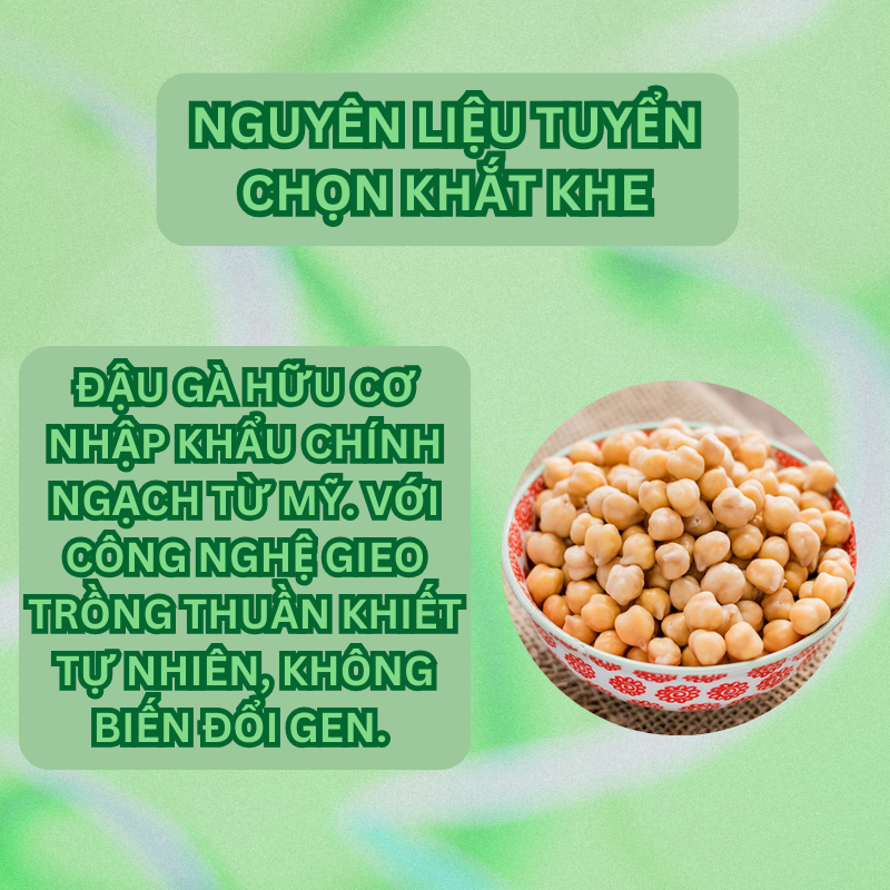 Đậu gà hữu cơ cho bé ăn dặm