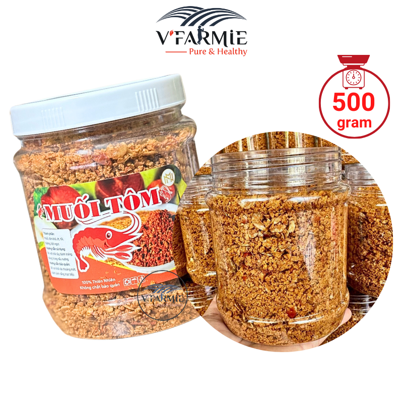 Muối tôm đặc biệt hộp 500g thơm ngon