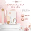 Bộ Dụng Cụ Trộn Tán Kem Nền Que Bằng Thép Không Gỉ , phụ kiện trang điểm Sayaa