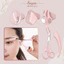 Set 3 Dao Cạo Lông Mày An Toàn Chống Trầy Có Thể Gập Lại Kèm Lưỡi Thay Đa Năng