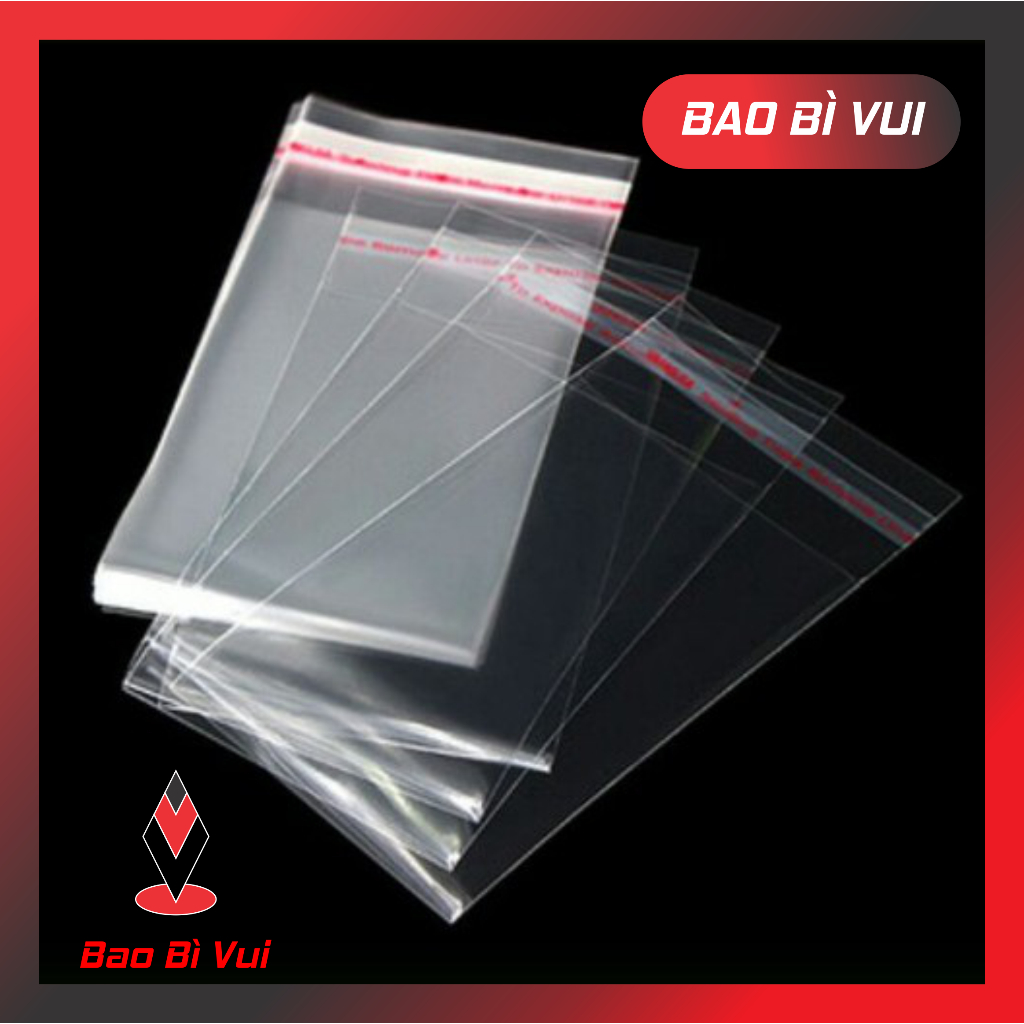 Túi OPP dán miệng / túi bóng kính dán miệng- BAO BÌ VUI
