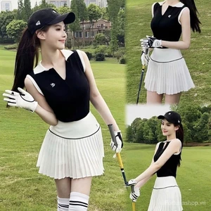 HOT Set Thể Thao, Bộ váy áo Nữ vải LULU chơi Tennis, Cầu Lông, Golf, Pickleball QC cao cấp