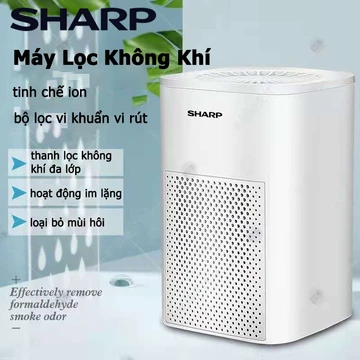 Sharp Máy Lọc Không Khí - Air Purifier - Hiệu năng lọc sạch - Hệ thống lọc bụi mịn Thiết kế gọn nhẹ - Phòng Ngủ Gia Đình