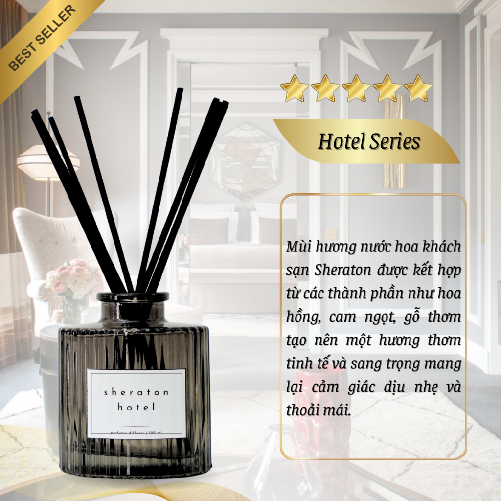Nước Hoa Thơm Phòng Mùi Hương Khách Sạn HILTON, SHERATON, FOUR SEASONS, MARRIOTT 100ml | CLOU asia