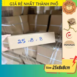 Hộp giấy P60 size 25x8x8 cm, thùng carton gói hàng Everest
