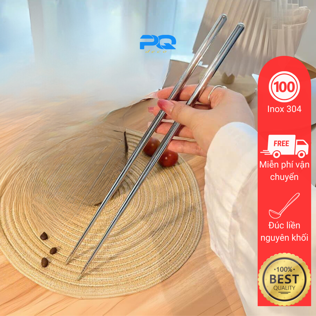 Đũa nấu chiên xào inox 316L đầu vuông chống trượt 36cm GB65 | Shopee ...