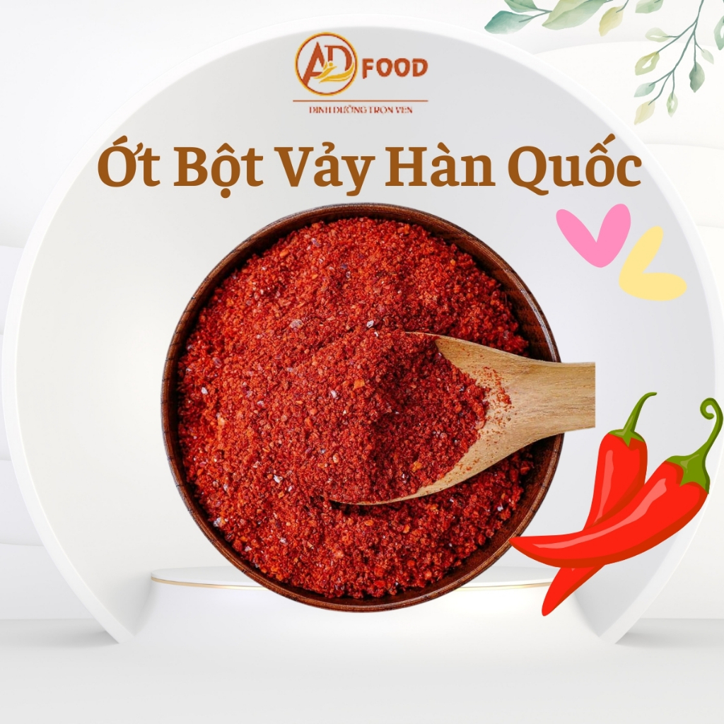 100gr ớt bột vảy hàn quốc dùng trong chế biến món ăn