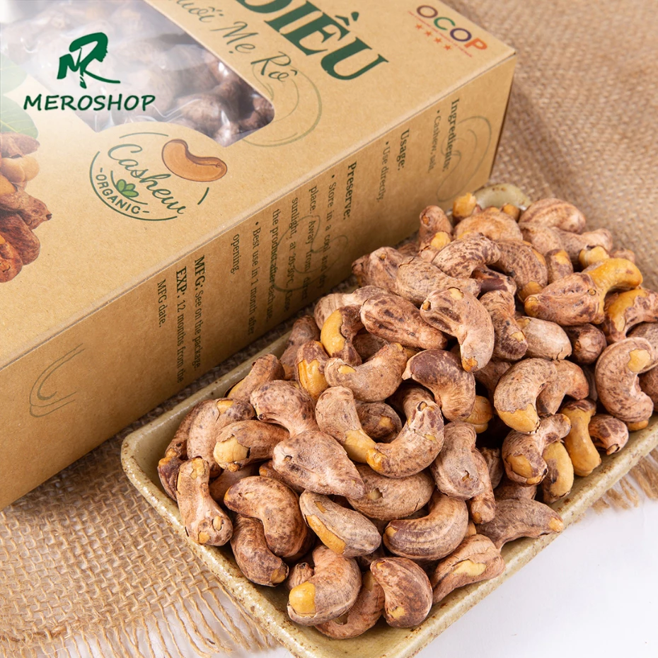 500Gr Hạt điều rang muối Mẹ rô. Có hồ sơ công bố, Xuất hóa đơn công ty đầy đủ