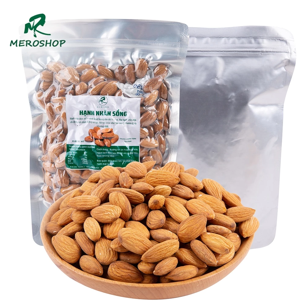 Hạnh nhân hàng chuẩn nhập khẩu Mẹ Rô.Có hồ sơ công bố,xuất hóa đơn công ty đầy đủ