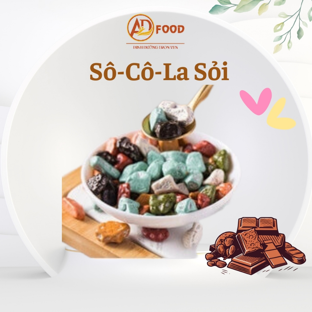 kẹo socola sỏi thơm ngon túi 100gr