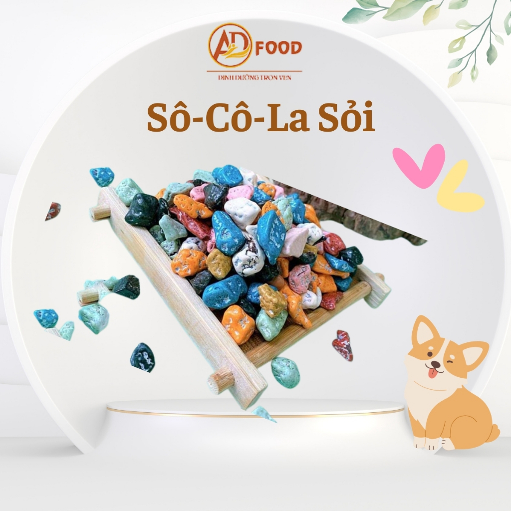 kẹo socola sỏi thơm ngon túi 100gr