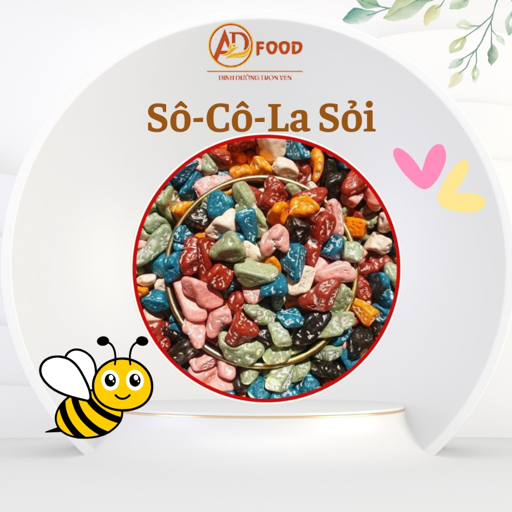 kẹo socola sỏi thơm ngon túi 100gr