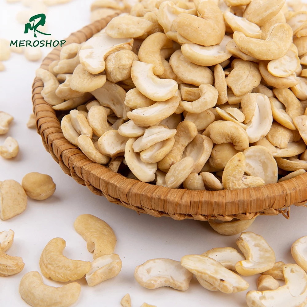 500Gr Hạt điều nhân trắng, vỡ đôi, tư làm sữa. Có hồ sơ công bố, xuất hóa đơn công ty đầy đủ