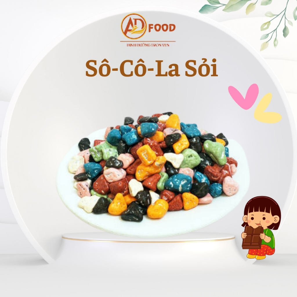kẹo sỏi socola thơm ngon gói 200gr