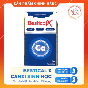 Canxi sinh học dạng viên BesticalX hỗ trợ tăng chiều cao cho trẻ tiền dậy thì và dậy thì hộp 30 viên