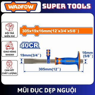 ĐỒ NGHỀ WADFOW Mũi đục dẹp nguội 19x16x305mm WCC2311