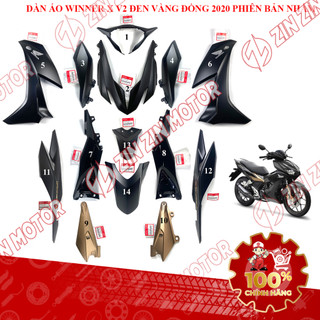 Dàn áo Winner X V2 2020 Đen Vàng Đồng, RS150X, RS150 V3 Chính Hãng - ZZM