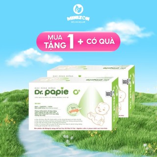 [MUA LÀ CÓ QUÀ] Combo 2 Gạc Răng Miệng Cho Bé Dr.Papie Hộp 30 Gói (từ 0 tháng)