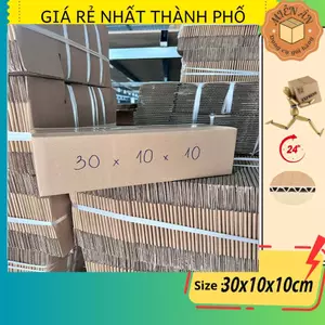 Hộp giấy, thùng carton size 30x10x10 giấy carton gói hàng Everest