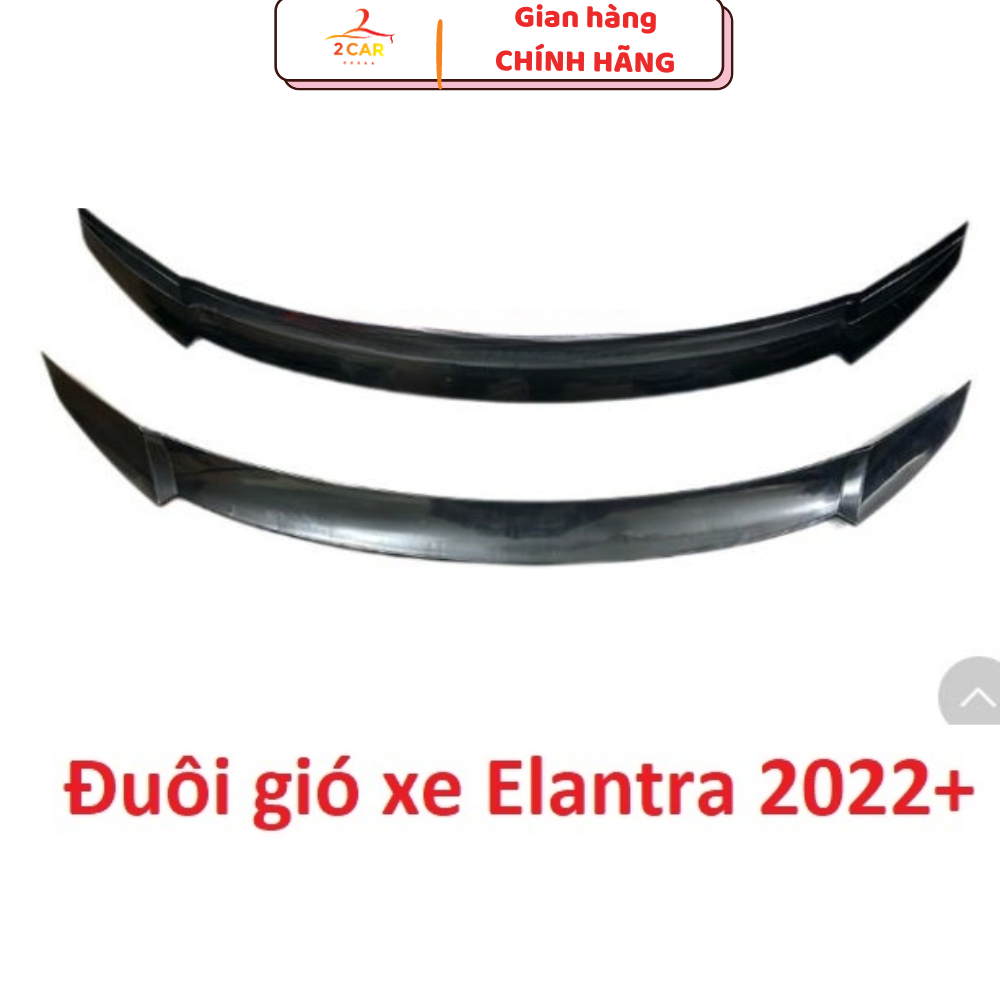 Đuôi gió liền cốp xe Huyndai Elantra 2022- 2023-2024 - Hàng nhựa ABS đẹp - BẢN MỘC CHƯA SƠN