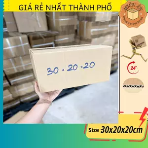 Hộp giấy, thùng carton size 30x20x20 cm hộp carton gói hàng Everest