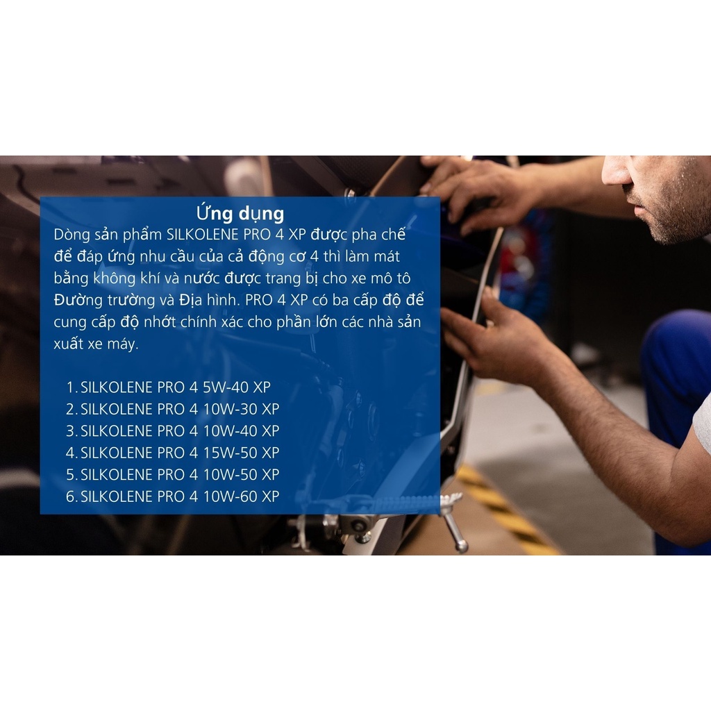 Dầu động cơ FUCHS SILKOLENE PRO 4 SAE 10W-40 XP 4 thì gốc ester, tổng hợp hoàn toàn, hiệu suất cực cao dung tích 1L | BigBuy360 - bigbuy360.vn