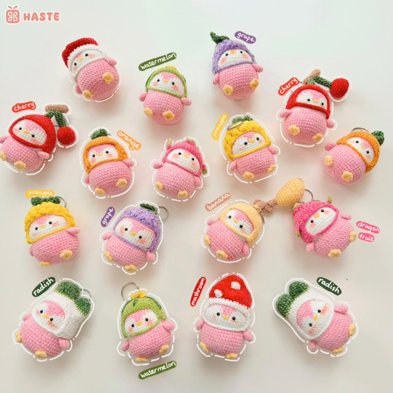 Chim Cánh Cụt Trái Cây Bằng Len - Made By Haste