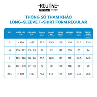 Áo thun dài tay. Regular - Routine 10F24TSL041