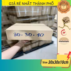 Hộp giấy size 30x30x10 cm, thùng carton gói hàng Everest