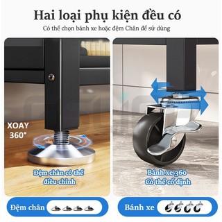 GSlife Kệ Để Đồ 70/80/100cm-Kệ Nhà Bếp Đa Năng Thông Minh Kệ Lò Vi Sóng Có Tủ Thép Carbon