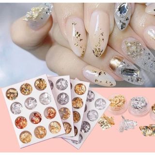 Set giấy bạc 12 ô , giấy nhún trang trí móng
