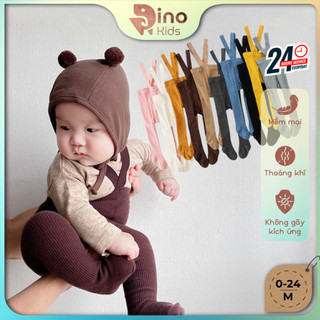 Quần tất yếm dài thu đông bé trai, bé gái 0-24 tháng. Yếm bàn chân QC cho bé. Dino Kids