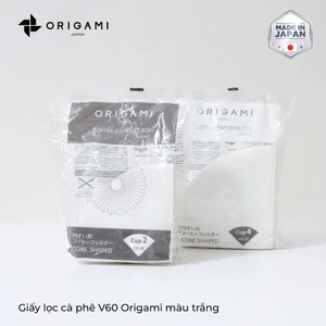 Giấy lọc cà phê 100 tờ V60 ORIGAMI màu trắng