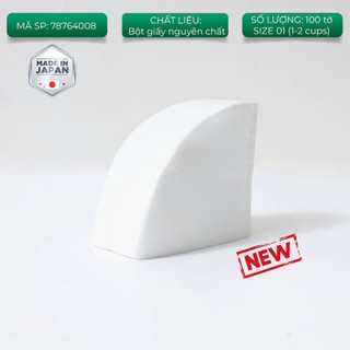 [ORIGAMI JAPAN] Giấy lọc cà phê 100 tờ V60 ORIGAMI màu trắng