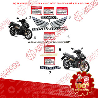 Tem Rời Winner X V2 2019+ Zin Đen Bạc Vàng Đồng 2019 2020 Phiên Bản Đen Mờ Chính Hãng