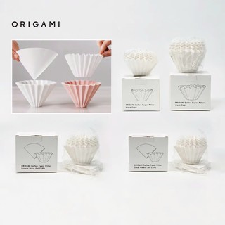 [ORIGAMI JAPAN] Giấy lọc 50 tờ hình tròn Wave cho phễu kalita 155 185 ORIGAMI