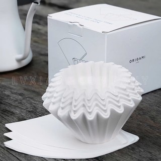 [ORIGAMI JAPAN] Giấy lọc 50 tờ hình tròn Wave cho phễu kalita 155 185 ORIGAMI