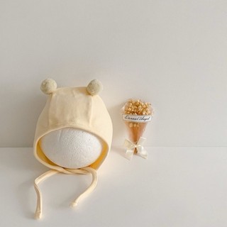 Mũ nón cục bông dễ thương cho bé 4-10kg. Mũ cột dây hàng QC 2 lớp dày dặn. Dino Kids