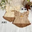 Đồ bộ bé gái Quần áo cho bé gái mặc ở nhà - Bộ đũi cánh tiên 3 hoa bé gái TB208