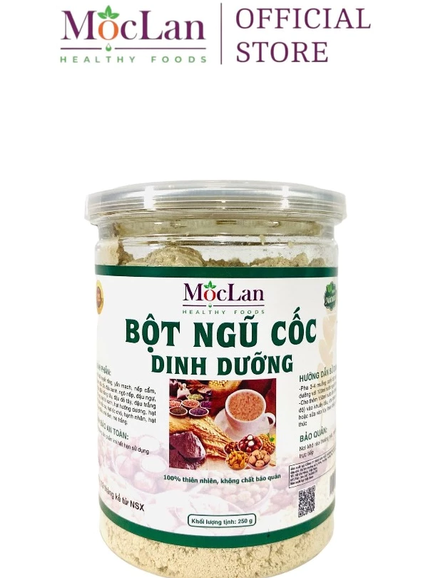 Ngũ cốc dinh dưỡng cao cấp – Mộc Lan - lợi sữa - 23 loại đậu & hạt – 250g, 500g
