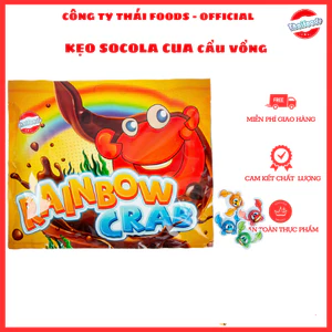 Kẹo sô cô la hình cua cầu vồng túi 1kg, thùng 10 túi Thái Foods (1 túi)