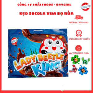 Kẹo socola Vua bọ rùa túi 1kg, thùng 10 túi Thái Foods (1 túi)