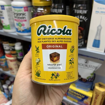 Kẹo Ngậm Ho Ricola Đức 250GR - KẸO HO THẢO DƯỢC KHÔNG ĐƯỜNG
