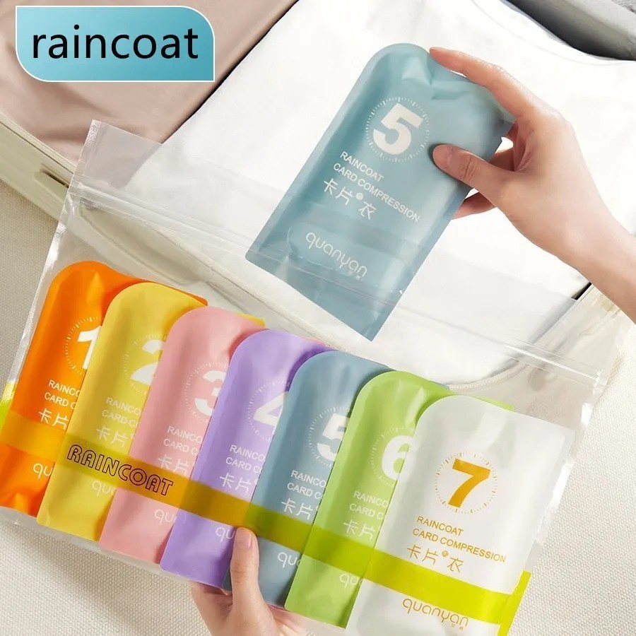 Set Áo Mưa [Trẻ Em & Người Lớn] Du Lịch Túi Ngoài Trời Áo Mưa Chống Thấm Nước Dùng Một Lần Cắm Trại