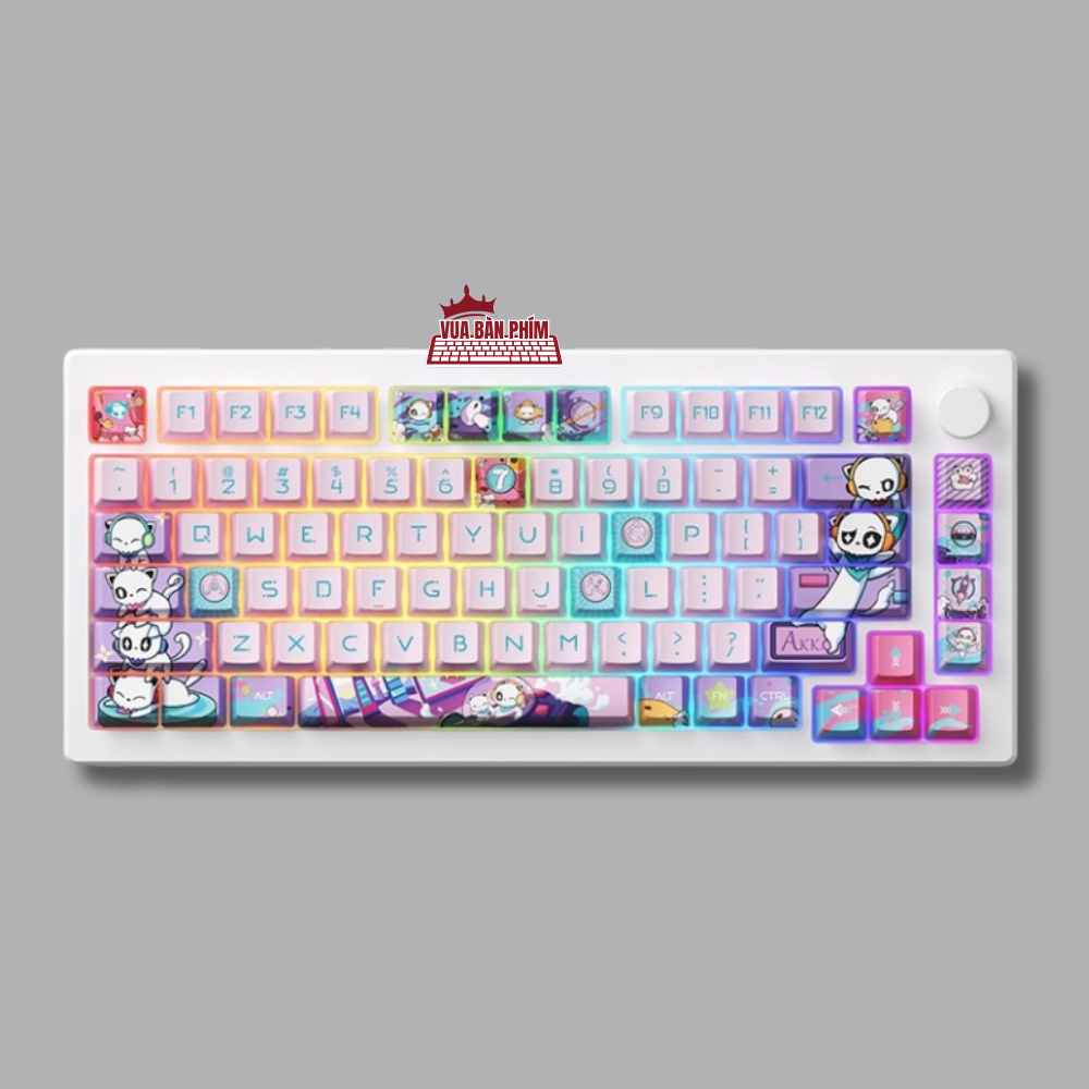 [Hàng Sẵn] Bàn phím cơ không dây Akko Mod007 | mod007 mạch xuôi, núm xoay, gasket mount, keycap PBT doubleshot | BigBuy360 - bigbuy360.vn
