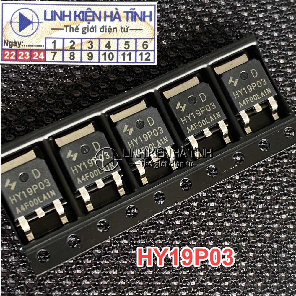  HY19P03 HY19P03D 19P03 MOSFET kenh P 90A 30V TO252 mới