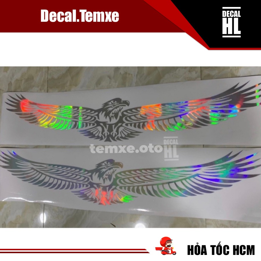 Tem đại bàng 7 màu dán trang trí xe ô tô , xe tải. Tem đại bàng trang ...
