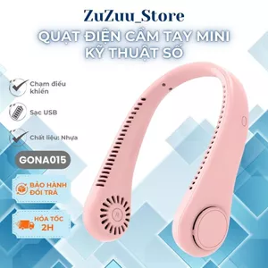 Quạt Đeo Cổ Mini GONA 24 Cánh Tua Bin - 78 Lỗ Thông Gió, Thoải Mái Sử Dụng Lên Đến 16 Giờ - GONA015