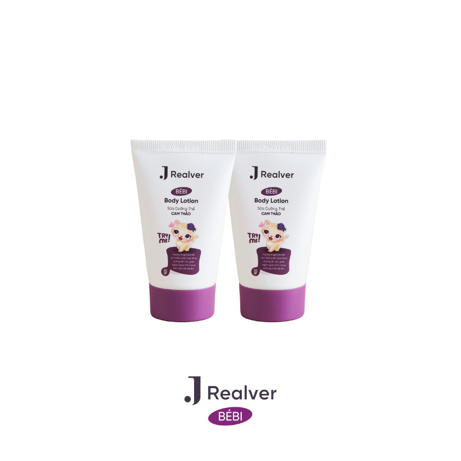 Combo 2 sữa dưỡng thể cho bé 30g - Hương Angel Breath & Gorgeous Explosion, dịu nhẹ từ ngải cứu