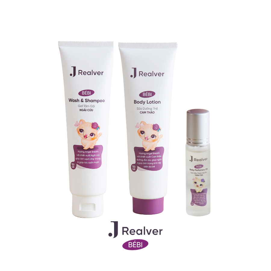 Combo BÉBI BA BƯỚC Set - 3 sản phẩm chăm sóc da cho bé toàn diện, siêu tiện dụng
